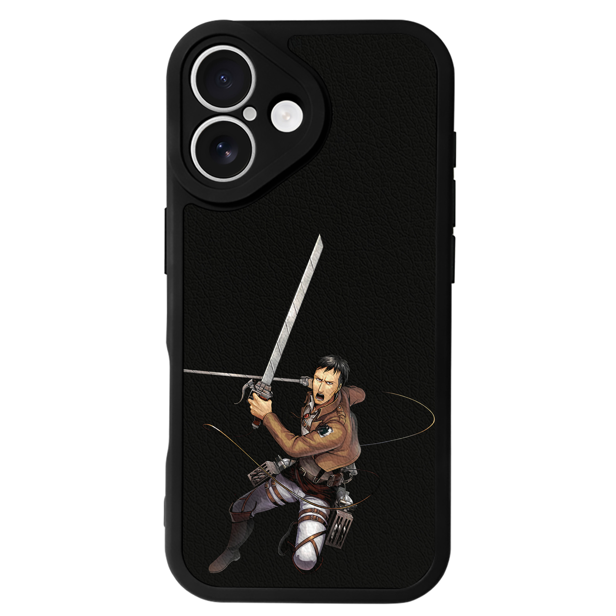 （画像用） 進撃の巨人 Attack on Titan 【iPhone 16シリーズ対応】シリコンスマホケース（レザー調） 材質：シリコン